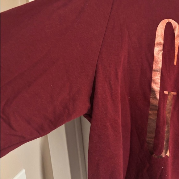 GAP Women's Burgundy Logo Sweatshirt - Picture 3 of 11
